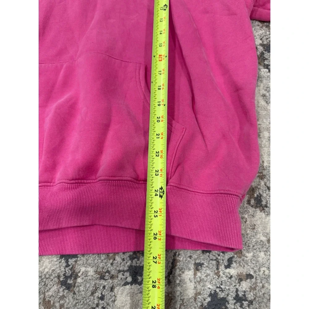 Dandy Worldwide Pink Lets Watch The Sunset Embroidered Hoodie Mens Size M